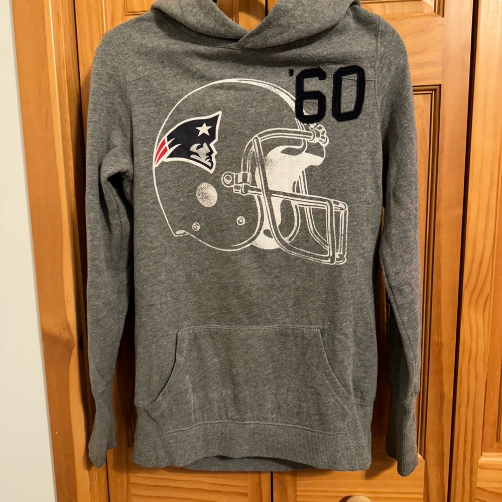 Victoria's Secret Pink NFL Gray Patriots Hoodie